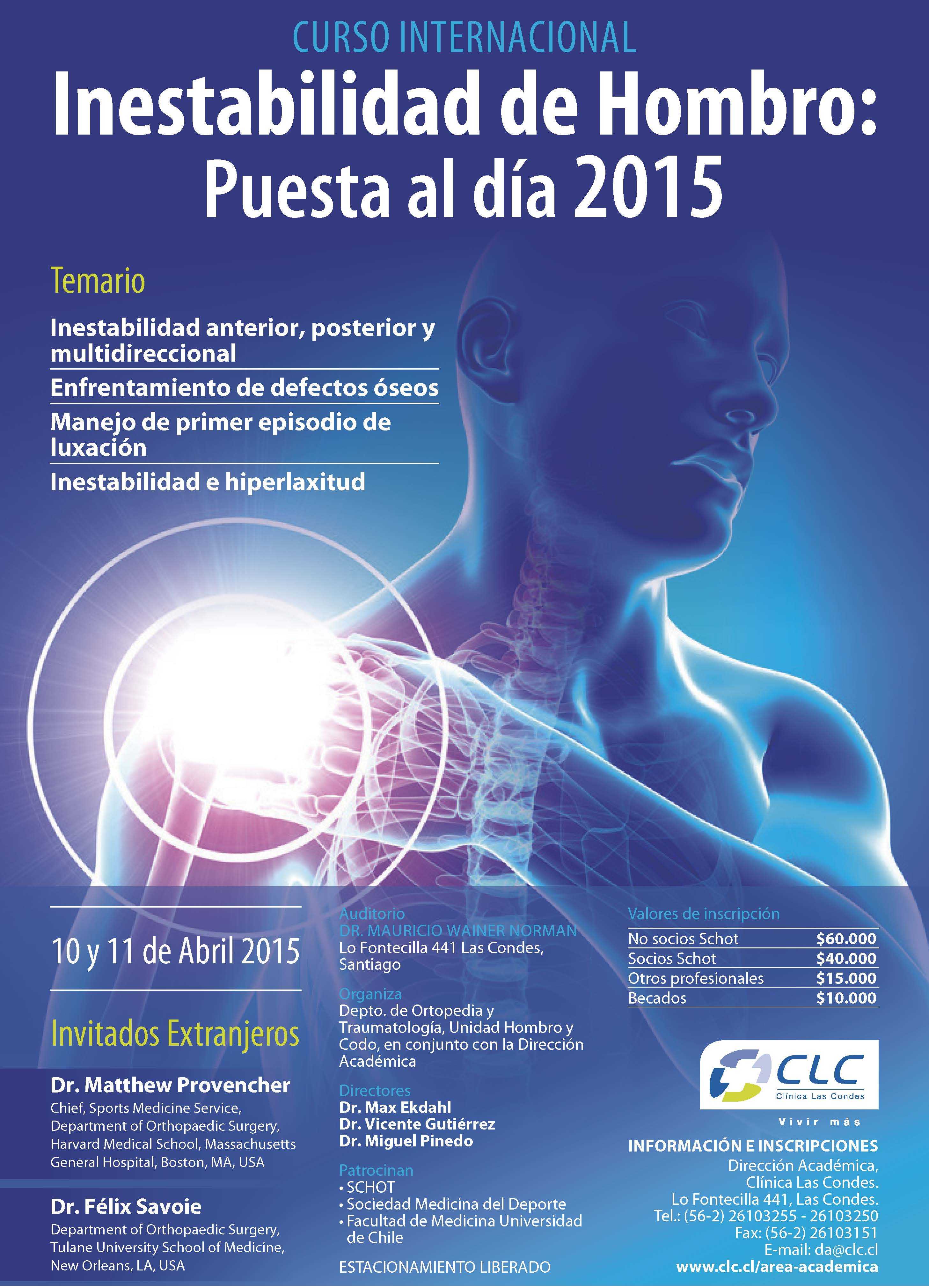 Curso internacional: inestabilidad de hombro