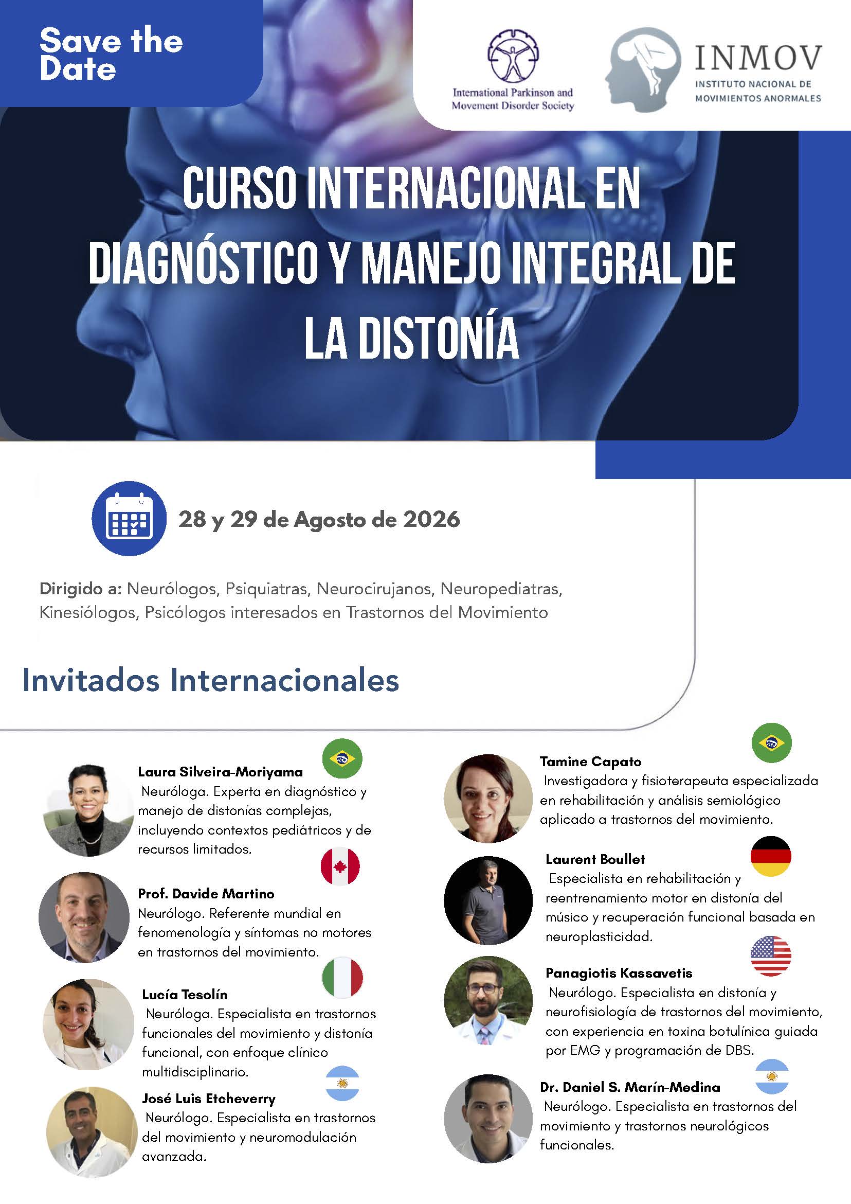 Curso Internacional en Diagnóstico y Manejo Integral de la Distonía