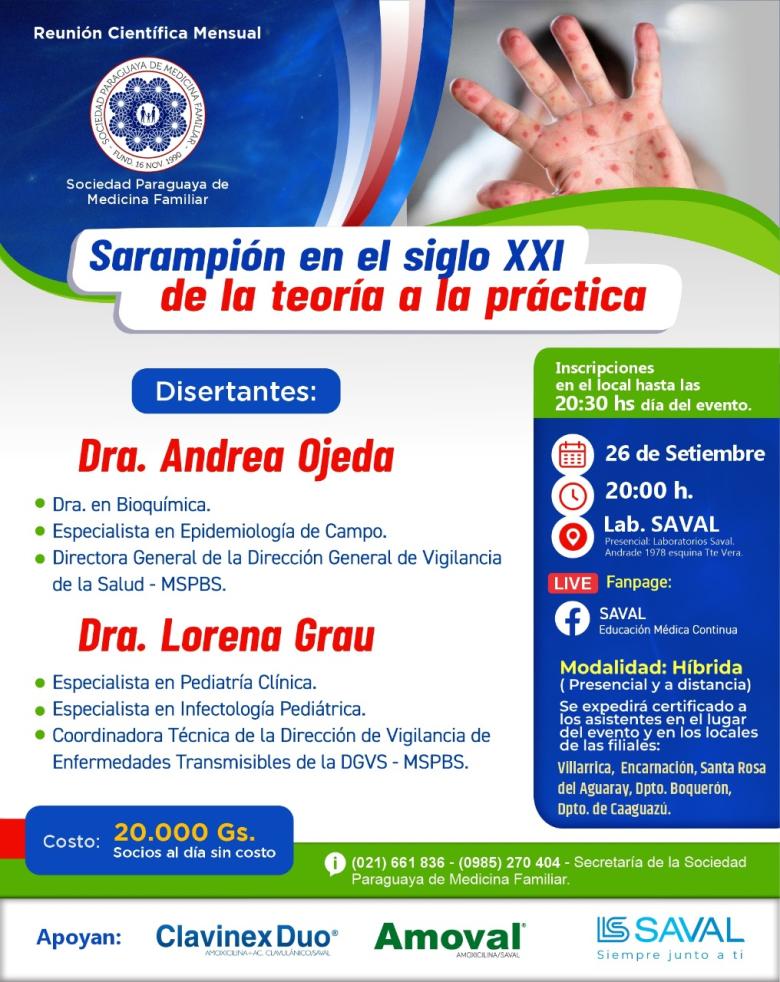 sarampion, capacitacion, medicina familiar
