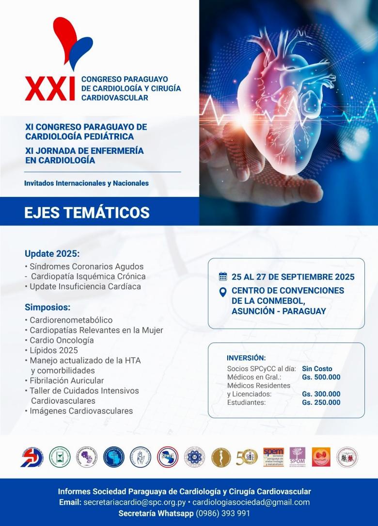XXI Congreso Paraguayo de Cardiología y Cirugía Cardiovascular