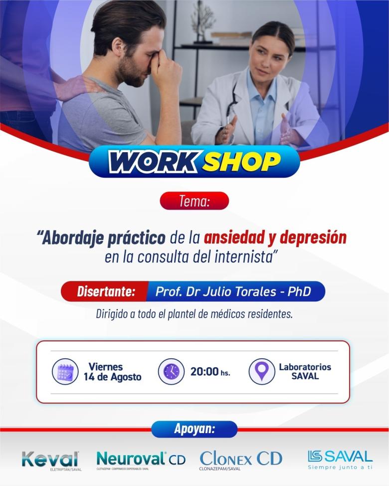 ansiedad, depresión, medicina interna, capacitación