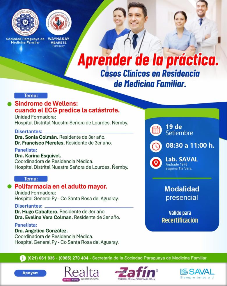 síndrome de wellens, polifarmacia, medicina familiar, capacitación