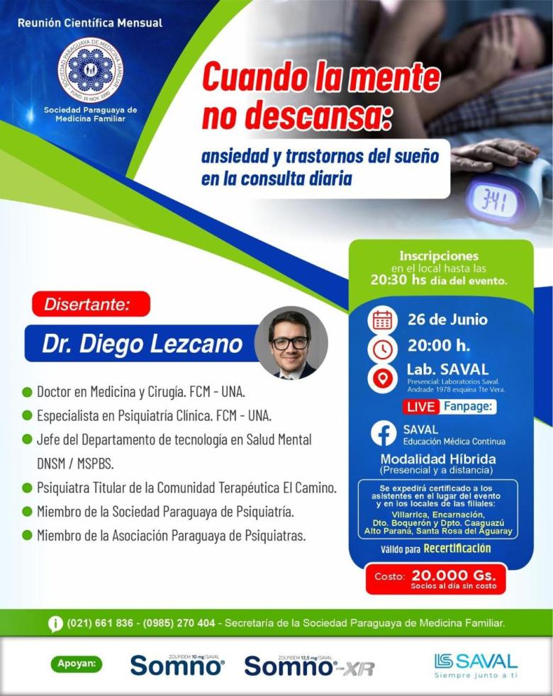 medicina familiar, capacitación, ansiedad, trastornos del sueño
