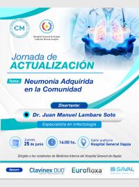 neumonía adquirida en la comunidad, infectología, capacitación