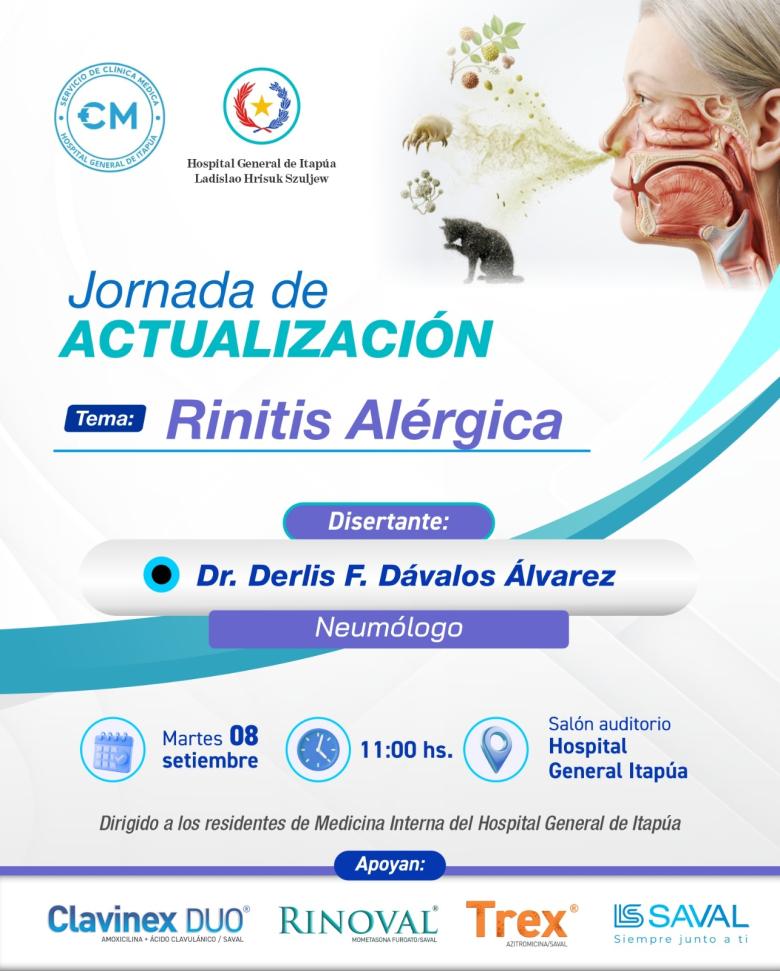 medicina interna, hospital general de itapúa, capacitación, enfermedades respiratorias