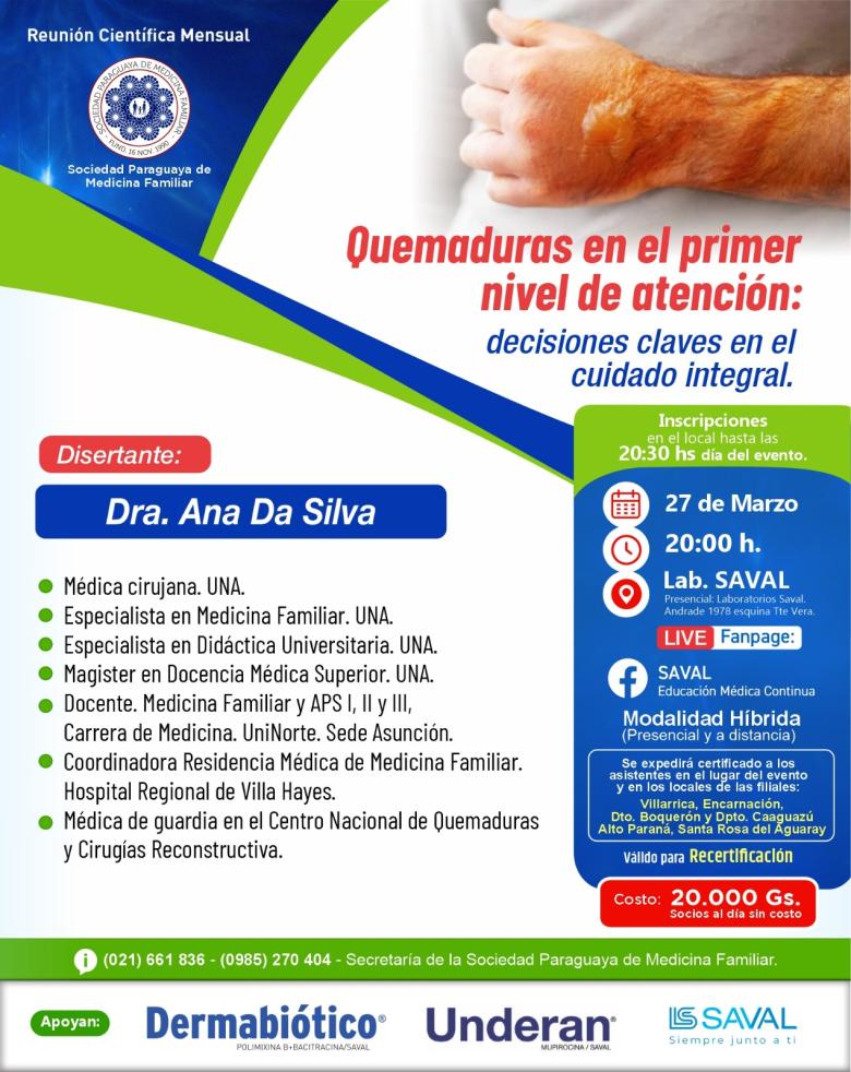 medicina familiar, capacitación, quemaduras, atención primaria