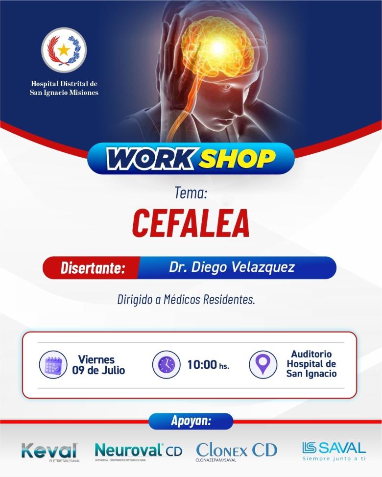 cefalea, capacitación, hospital misiones
