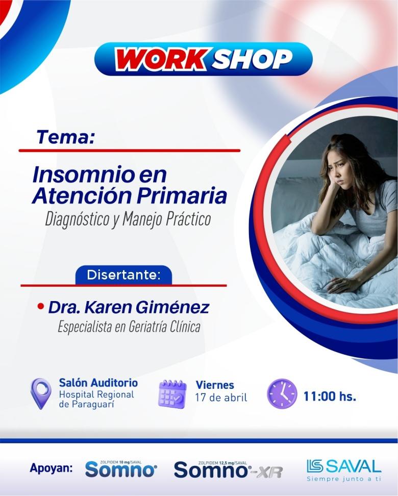 geriatría, atención primaria, insomnio, capacitación, hospital paraguarí