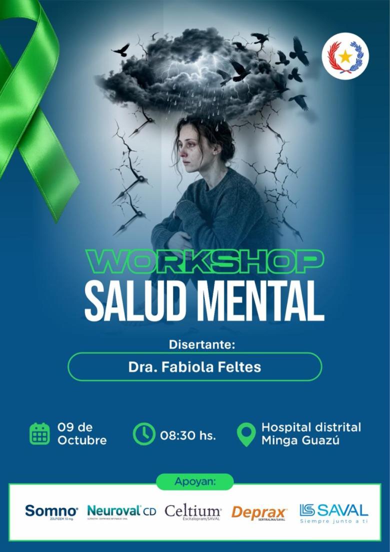 salud mental, capacitación, hospital distrital minga guazú