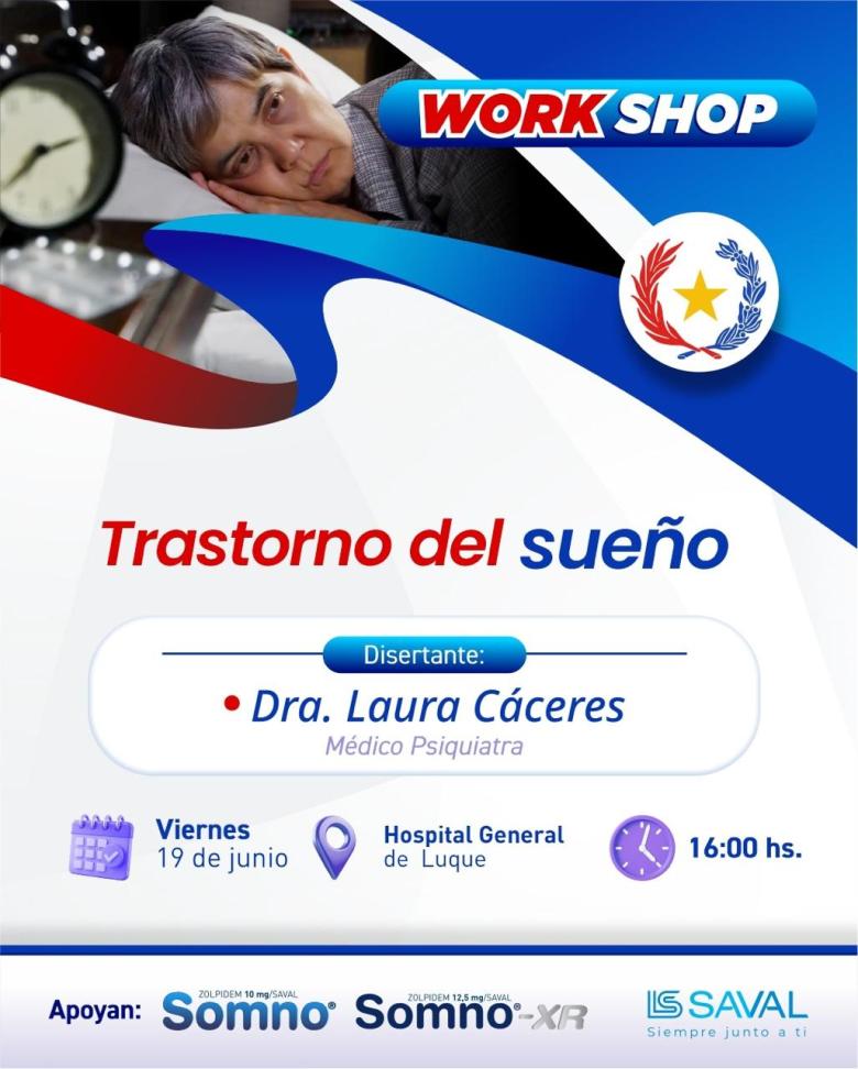 trastornos sueño, capacitación, hospital luque