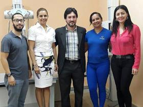 Dr. Orlando Ojeda y funcionarios