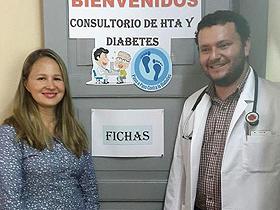 Parte del equipo del consultorio