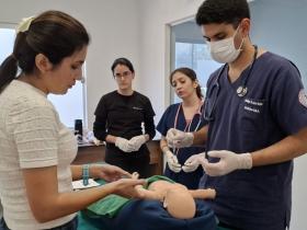 hospital simulación, pediatras, universidad nacional asunción